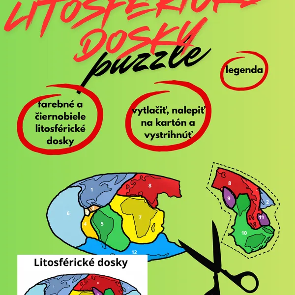 Litosférické dosky - puzzle 1