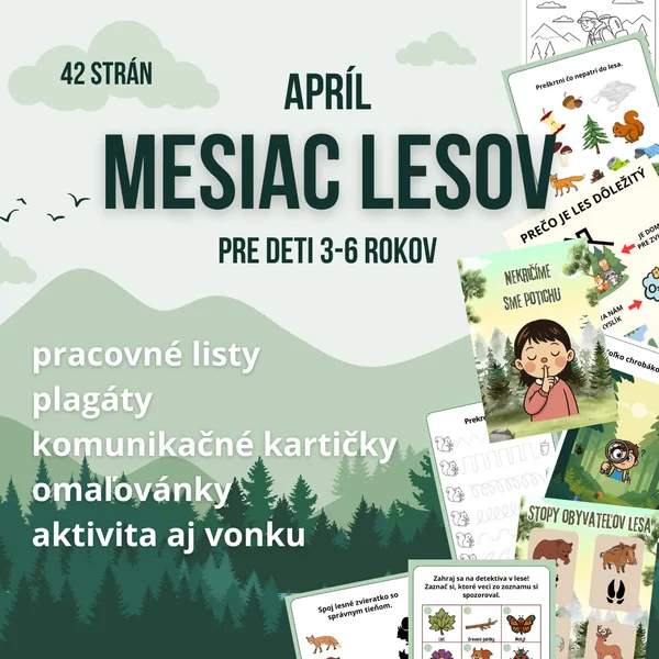 Apríl - mesiac lesov - balíček pre MŠ 1
