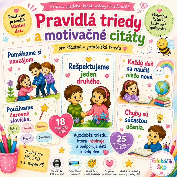Pravidlá triedy a motivačné citáty❤️ 1