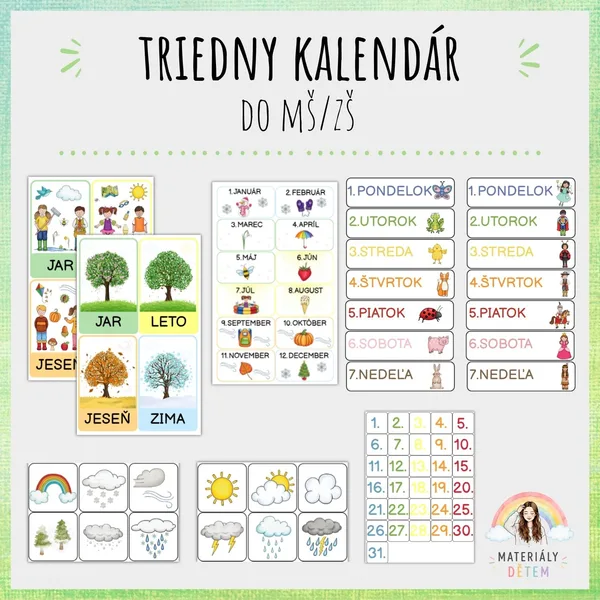 🌸Triedny kalendár🌸 1