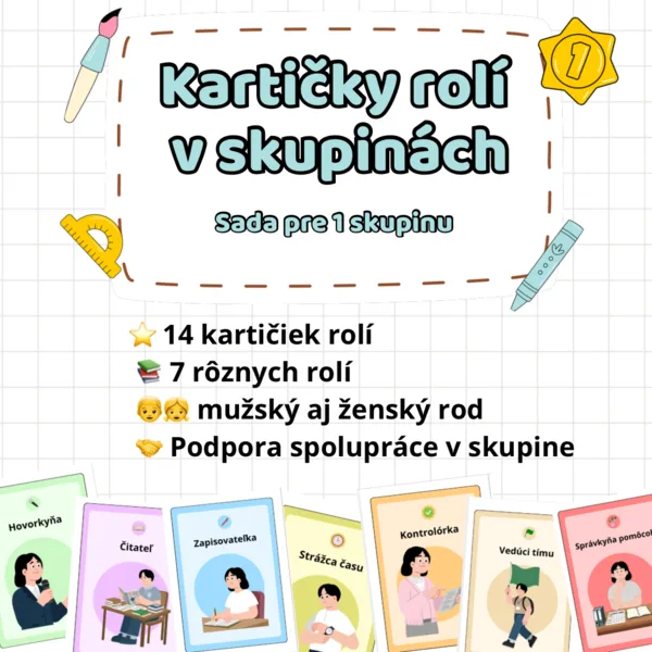 Kartičky rolí v skupine 1
