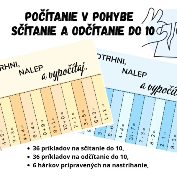 Počítanie v pohybe – sčítanie a odčítanie do 10 🏃‍♀️➕➖ 1