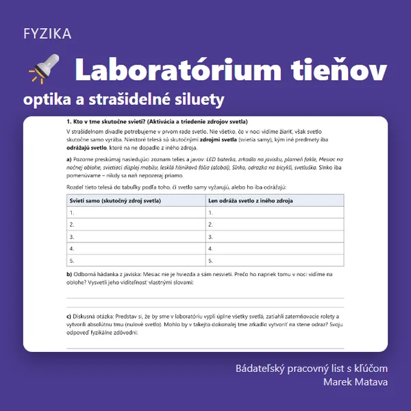 🔦 Laboratórium tieňov – optika a strašidelné siluety 1