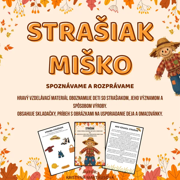 Strašiak Miško - Príbeh a hravé úlohy 🌾 1