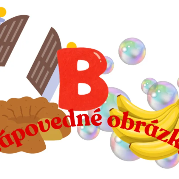 Písmeno B - nápovedné obrázky 1