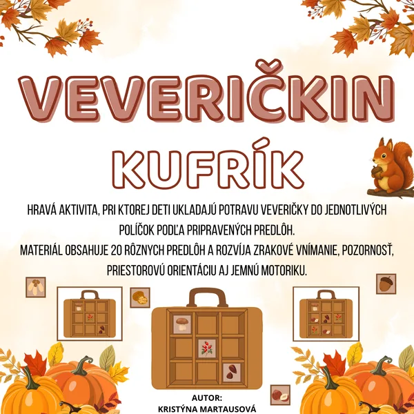 Veveričkin kufrík - Skladanie podľa predlohy 🍂🧳 1
