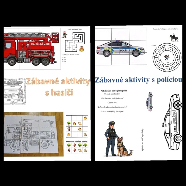 Zábavné aktivity s hasiči a políciou 1