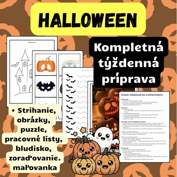 HALLOWEEN - týždenný plán 1