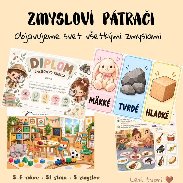 Zmysloví pátrači – objavujeme svet všetkými zmyslami 1