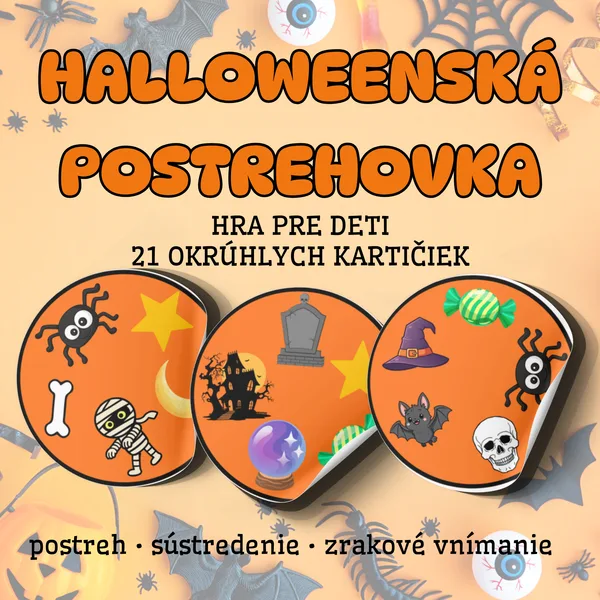 Halloweenská postrehovka – 21 kartičiek 1
