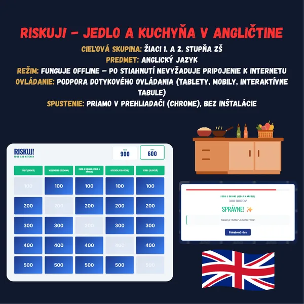 Riskuj! - Jedlo a kuchyňa v angličtine 1