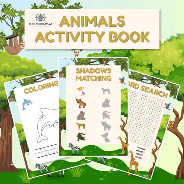 Animals Activity Book – Zvieratká | Aktivity a omaľovánky | Angličtina 1.–3. ročník 1