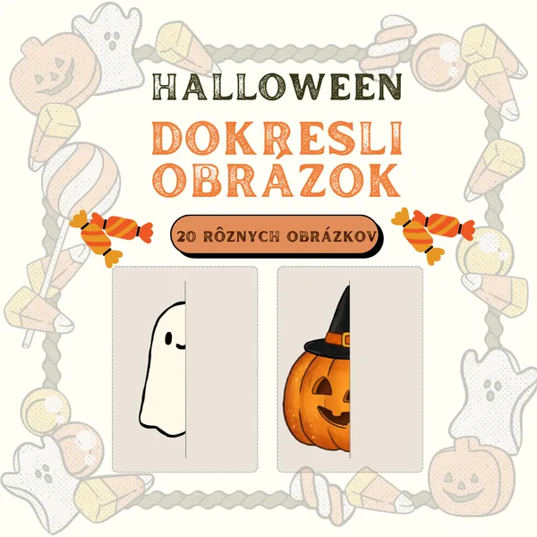 🎃 DOKRESLI OBRÁZOK - HALLOWEEN🎃 1