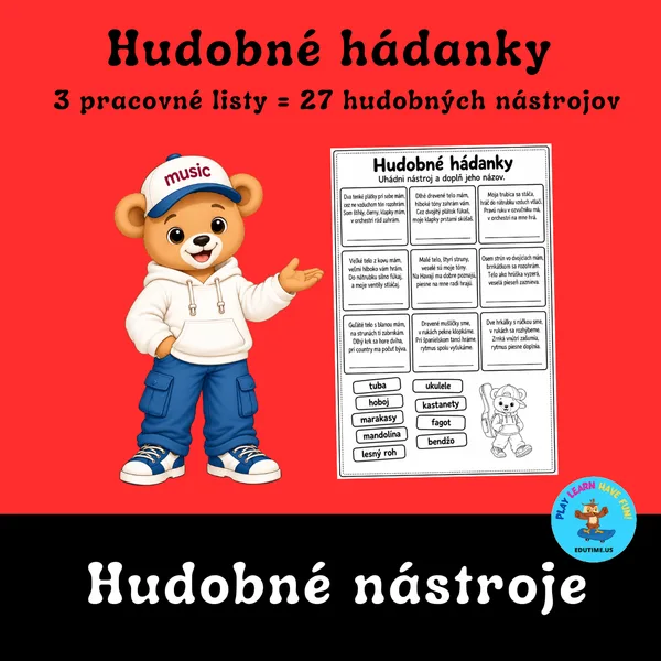Hudobné hádanky - hudobné nástroje 1