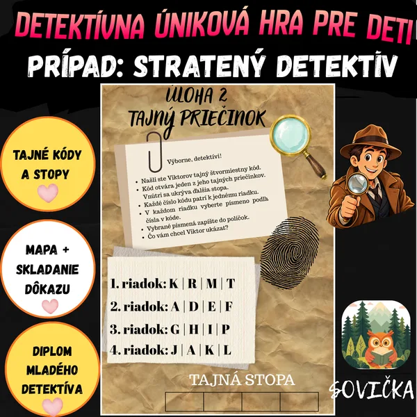 PRÍPAD: STRATENÝ DETEKTÍV 1