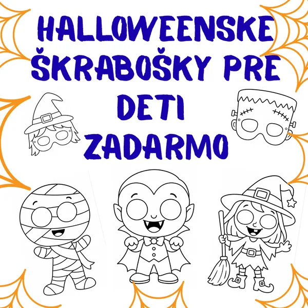 Halloweenske škrabošky pre deti –  ZADARMO 1