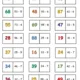 DOMINO - jednociferné číslo do 100, s prechodom 2