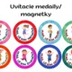 Girlandy na začiatok  a koniec  školského roka.  Uvítacie medaily /magnetky 2