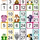 Násobilka so zvieratkami - plagáty 1m 2