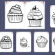 Omaľovanky - CUPCAKE BOOK 3