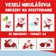VESELÍ MIKULÁŠOVIA  - obrázky na rozstrihanie 2