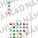 Priraďovenie predmetov ku geometrickým tvarom - dve verianty (domčeky, platňa) 3