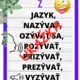 Vybrané slová po r, s, v, z. Plagáty A3. 4