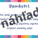 Vybrané slová (aj výnimky po L) a rozvrh hodín v dúhových farbách 5