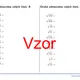 Druhá odmocnina celých čísel | matematika | 26 stĺpcov  3