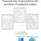 Vo vesmíre - pracovné listy na precvičenie hudobných znakov 2