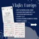 PDF Vlajky Európy - karty (flashcards) v SJ a AJ obojstranné, montessori trojzložkové karty, plagáty a pexeso 2