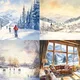 HIVER ET NEIGE - cartes illustrées en français | francúzske obrázkové kartičky 4