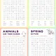 WORD SEARCH PUZZLES | Spring and Easter | osemsmerovky v angličtine 2