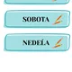 Minimalistické dni v týždni - štyri farby :) 2