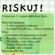 RISKUJ! - Opakovanie učiva z prírodovedy 2
