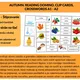 Autumn: Reading Domino, Clip Cards, CROSSWORDS A1 - A2 4