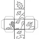 Jeseň v omaľovánkach – puzzle kocka, domino, pexeso 7