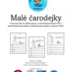 Malé čarodejky - pracovné listy na obťahovanie a precvičovanie nôt  2