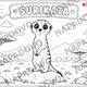 🦁 Omaľovánka – Safari zvieratká 4