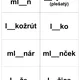 SLOVÁ S LY, LÝ/LI, LÍ, VYBRANÉ SLOVÁ PO L, AUTOKOREKTÍVNE KARTY 4