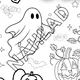 Halloween - kooperatívna omaľovánka 4