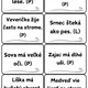 LESNÁ ZVIERATKÁ - (Didaktická hra) - čiernobiele 2