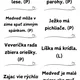 LESNÁ ZVIERATKÁ - (Didaktická hra) - čiernobiele 3