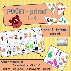 počet do 6 - priradenie