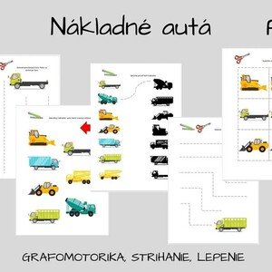 Pracovný zošit- nákladné autá 