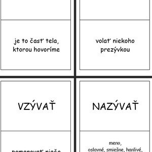 DOMINO - vybrané slová po Z