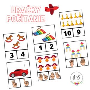 Hračky - počítanie, kolíčkovanie