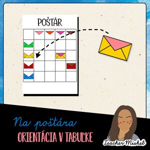 Na poštára - orientácia v tabuľke