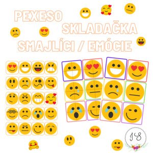 Emoce - pexeso, skladačka
