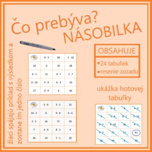 Čo prebýva? Násobilka
